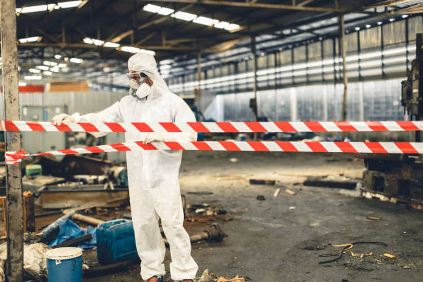 Professional Biohazard Cleanup technician working in Elmwood, TN